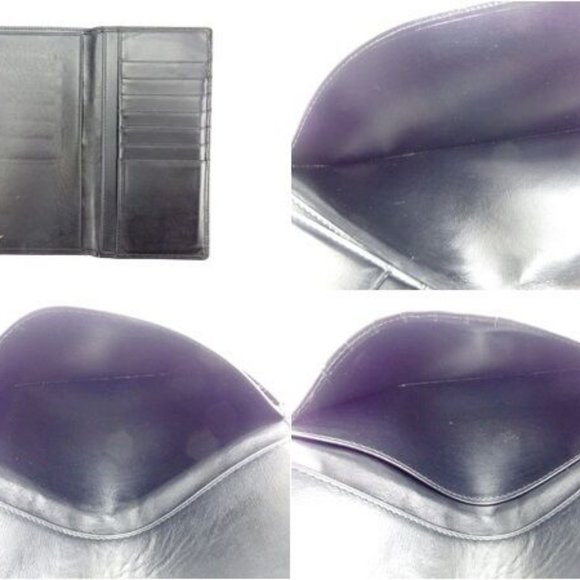 Cartier Wallet Purse Long Wallet Black Gold Mens Authentic Used Y6384 - Picture 5 of 6